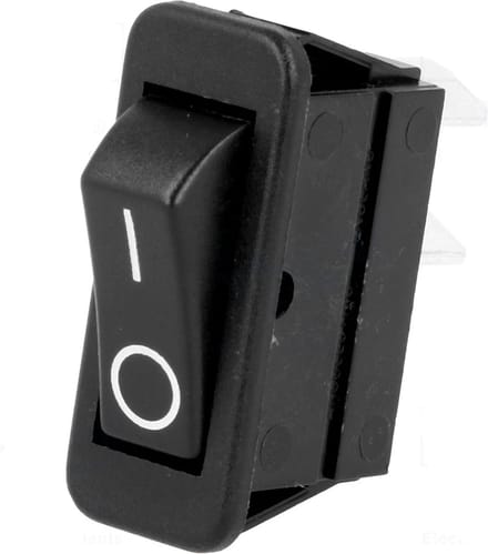 Schakelaar - SPST - ON/OFF - 250V - 16A - Zwart