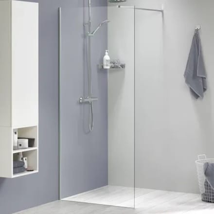 Sealskin Inloopdouche Mix&match 88x200cm - Geborsteld Rvs Profiel - 8 Mm Helder Glas