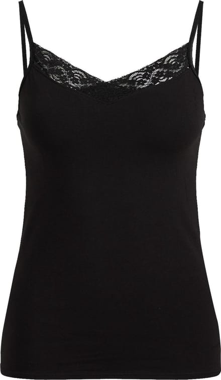 WE Fashion Dames singlet met kant
