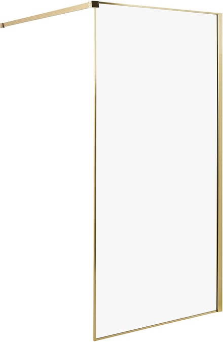 WASPAM - Douchescherm - Goud - 100 x 190 cm - Veiligheidsglas