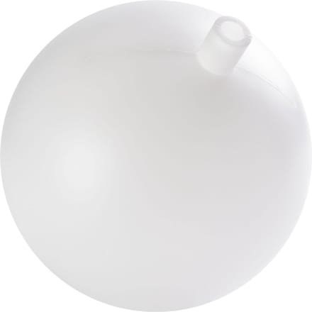 Kunststof kogel met stopcontact, wit - 20 cm