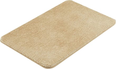 Soft Badmat Polyester Beige Rechthoekig - 80x140 cm - Badkamer Kleed Sneldrogend