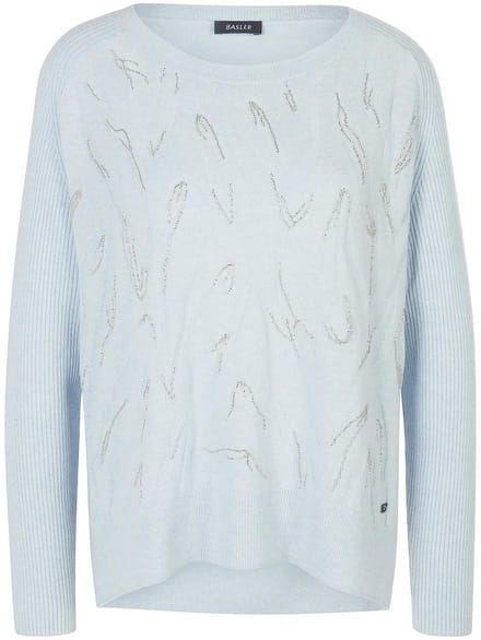 Gebreide trui Van BASLER blauw