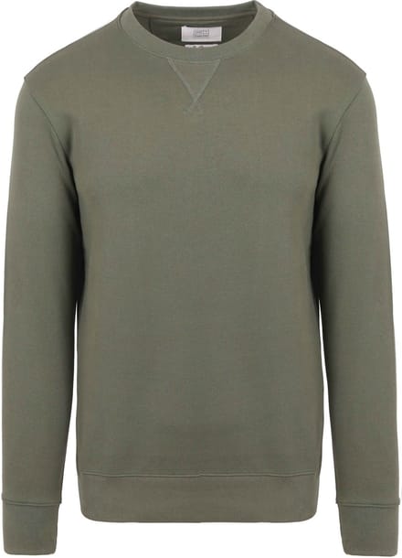 King Essentials The George Sweater Olijfgroen - Maat S - Heren - Sweaters
