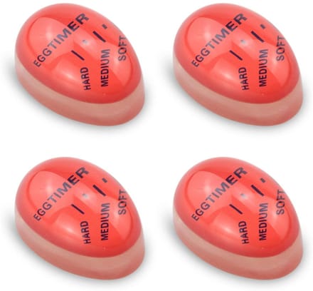 TOVBMUP Eierwekker - Egg timer - Kook-eierwekker - Kookwekker - Selecteer de gaarheid van eieren door temperatuur - 4 stuks