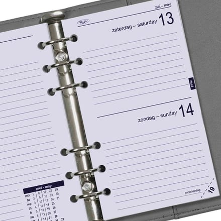 170 x 95 mm Personal Dagboek Navullingen Dagelijks NL EN 2026