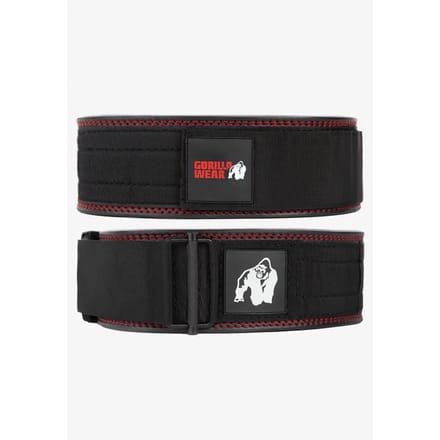 Gorilla Wear Halterriem - 4 Inch Premium Leather Lifting Belt - Zwart - S/M
