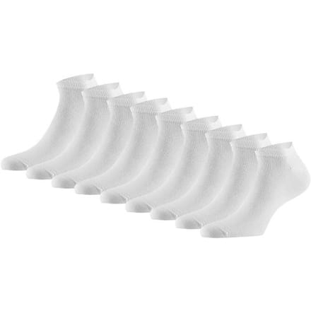 Apollo Bamboo Sneakersokken Wit - 9 paar Witte Bamboe sneaker sokken - Unisex - Maat 35-38