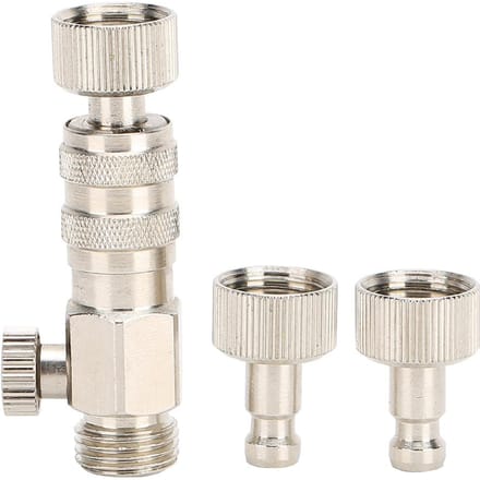 3 stuks Airbrush Connector Snelkoppeling met Luchtstroomregeling Luchtcompressor Fitting
