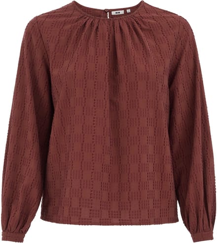 WE Fashion Dames Blouse met structuur - Curve