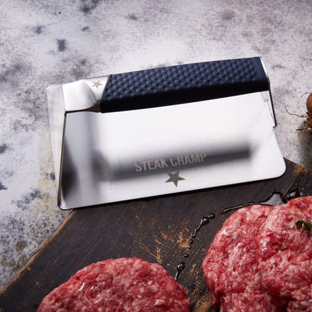 Steak Champ Burger & Steak Press XXL – RVS – Voor Grote Hamburgers & Steaks