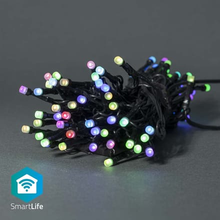 Nedis SmartLife-kerstverlichting - Koord - Wi-Fi - RGB - 42 LED's - 5.00 m - Android / IOS