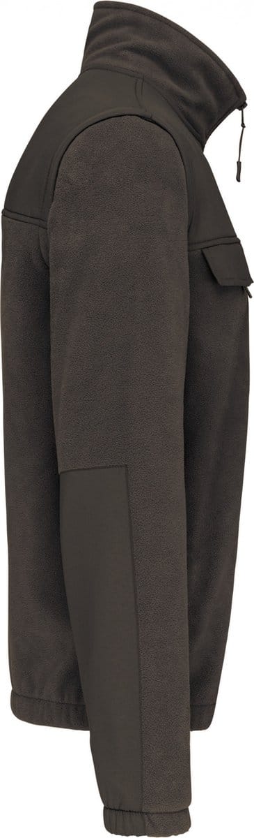 WK. Designed To Work Fleecejas met afneembare mouwen WK9105 - Dark Grey - M