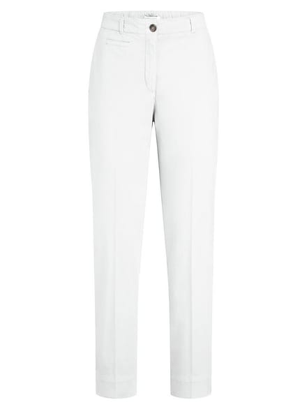 Enkellange broek Van Peter Hahn wit