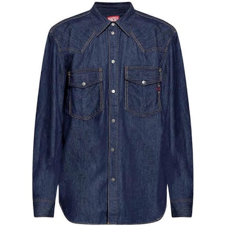Diesel Heren Denim Shirt (Donkerblauw)