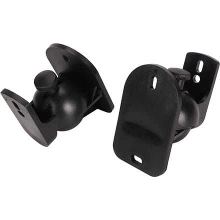 1 Paar Luidspreker Muurbeugel Plastic Hoek Verstelbare Luidspreker Muurbeugel Plank voor School Studio Kantoor black