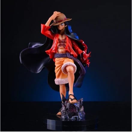Nouvelle Figurine Anime One Piece Luffy Monkey D. Figurine d'action Luffy 25cm PVC Modèle de Collection Poupée Jouets Cadeau Durable blanc