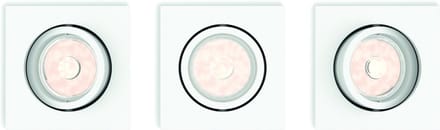 Philips Enneper inbouwspot - 3-lichts - wit - vierkant