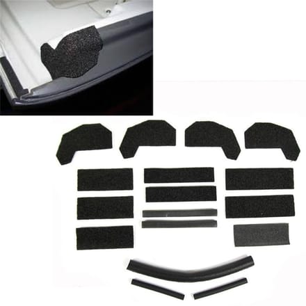 Reparatieset voor hardtopdakafdichting voor Jeep Wrangler JK 2007-2018 68026937AB black