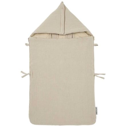 Meyco Baby Uni voetenzak - pre-washed hydrofiel - sand - 40x82cm