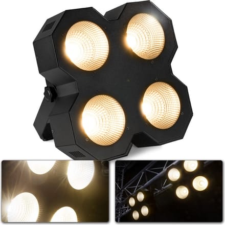 Stage blinder - Stroboscoop - BeamZ SB400 stage blinder en stroboscoop in één - 4x 50W COB LED's