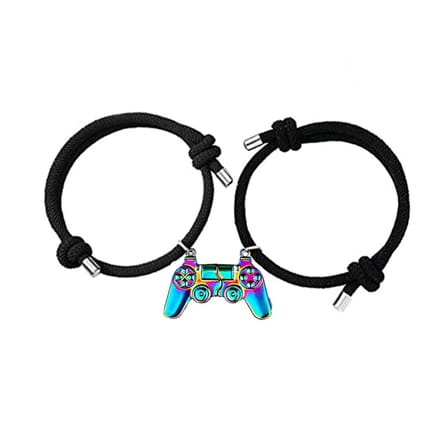 Bixorp Friends Regenboog Controller Vriendschapsarmbandjes voor 2 - iriserend Effect - BFF Armband
