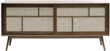 Dressoir Barrali Smoked Eiken 180cm - Giga Living