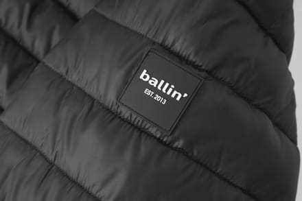 Heren Jas met Ballin Est. 2013 Jacket Ralph Print - Zwart - Maat M