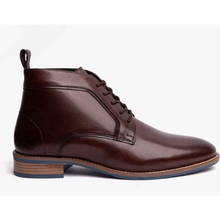 Hush Puppies Declan Veterschoenen Leer Heren Bruine Laarzen
