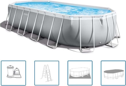 Intex Prism Frame Zwembadset ovaal 610x305x122 cm 26798GN