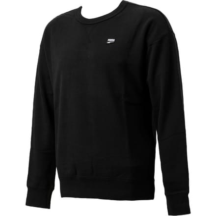Puma Logo Street Style Heren Crew Sweatshirt Zwart 596011 01