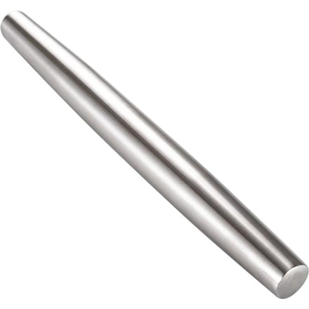 13 Inch Deegrollers Glad Roestvrij Staal Taps Toelopend Ontwerp Deegrollers voor Bakken Pizza Deeg Taart zilver