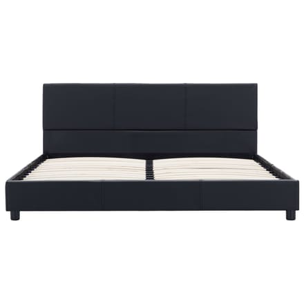 vidaXL - Bedframe - kunstleer - zwart - 160x200 - cm