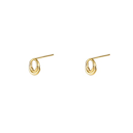 Go Dutch Label Oorknoppen Open Drop Stud Goud