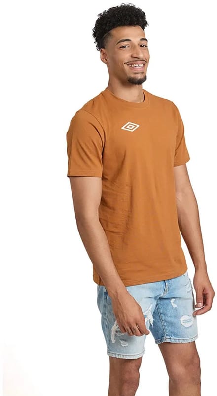 Umbro Wardrobe Elba T-shirt Met Korte Mouwen Bruin XL Man
