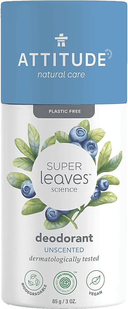 Attitude - Super Leaves Natural Deodorant Unscented - 85g