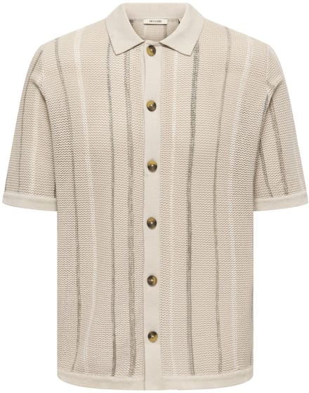 ONLY&SONS - ONSTOBBY LIFE RLX SS SHIRT KNIT NOOS - Heren - Polo's