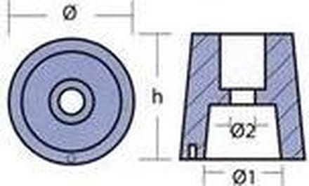 Reggiani as-anode, zink, 30mm (TEN00461)