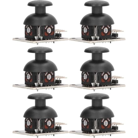 Kit de remplacement de 6 modules de contrôleur de jeu à double axe XY pour capteur de joystick KY‑023 black