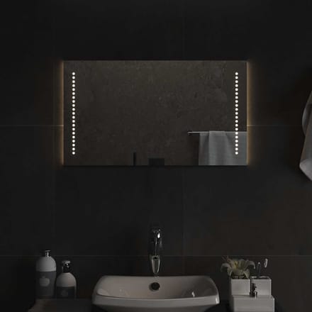 vidaXL - Badkamerspiegel - LED - 70x40 - cm