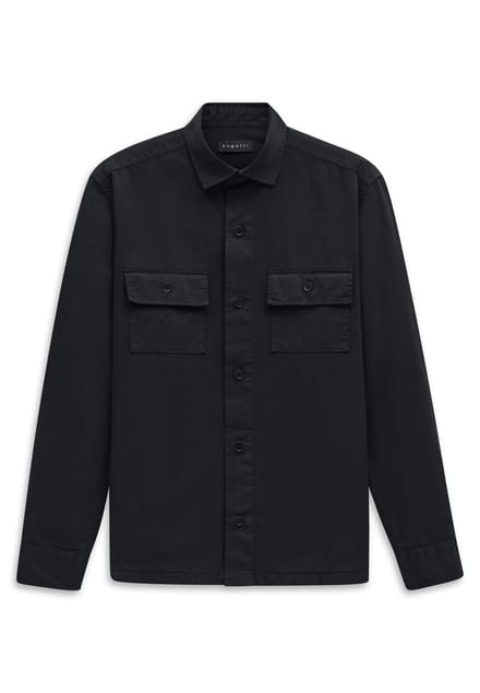 Bugatti Herren Vrijetijdshemd Overshirt Katoen