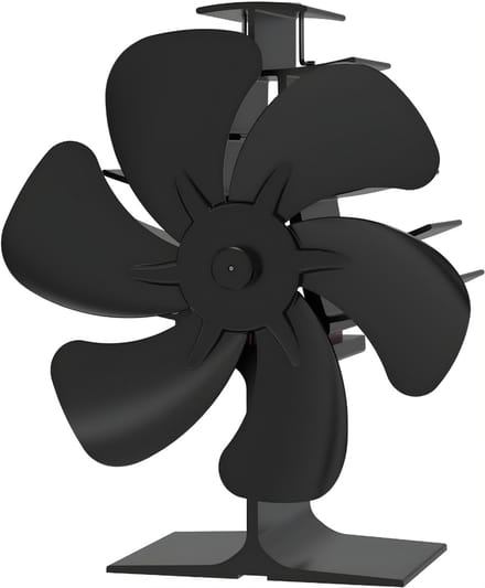DYNA® Kachelventilator - Kachel Elektrisch - Kachelventilator Voor - Zwart - 8cm x 16cm x 20cm