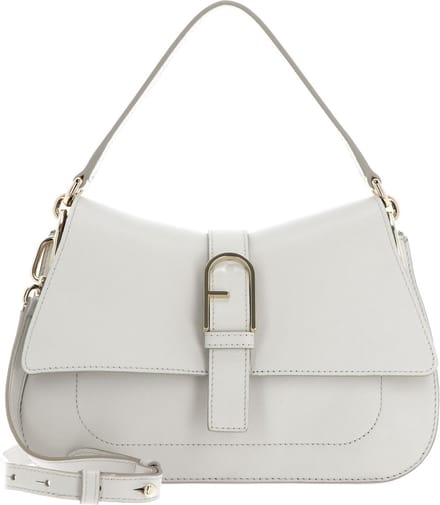FURLA Leren Schoudertas Flow Top Handle Marshmallow Crème
