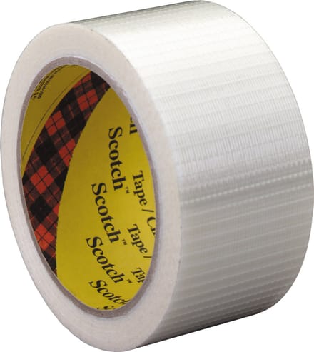 Scotch tape versterkt met glasvezel transparant 50mm x 50m