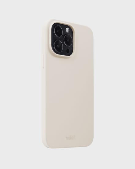 Holdit Silicone Case geschikt voor Apple iPhone 15 Pro Max - Light Beige