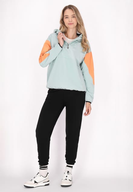 Mymo Blouson Dames Pastel mint kleurblok
