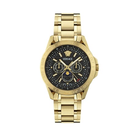 Versace Galaxy Moonphase VE0K00425 Horloge - Staal - Goudkleurig - Ø 43 mm