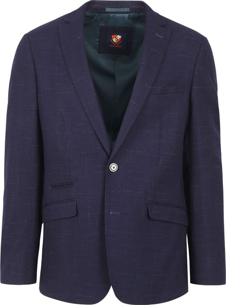 Suitable Bangor Colbert Donkerblauw (navy) Shadow - Maat 50 - Heren blazer