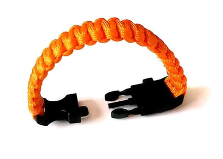 Oranje Paracord Survival Armband Kompas