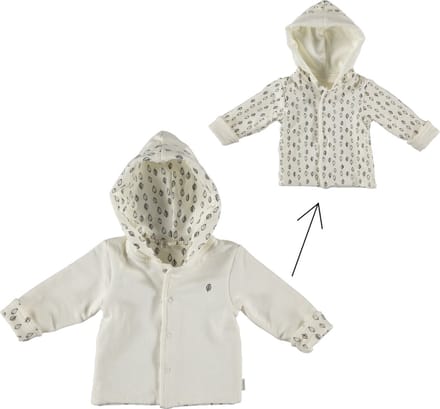 BESS Organic Maat 50 Off-White Omkeerbaar Vest BO3001-016